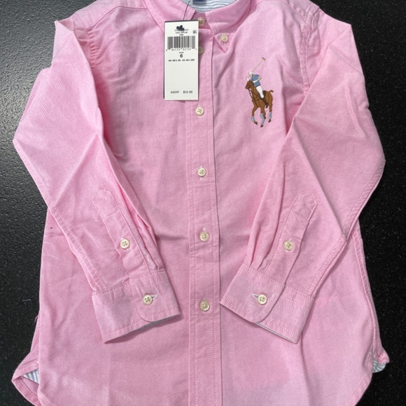 RALPH LAUREN BUTTON DOWN OXFORD -  KIDS - Large Pony - Picture 2 of 6